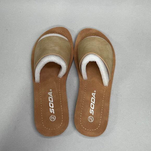 Soda Women's Size 5.5 Flip Flop Slide Sandals - Picture 6 of 8